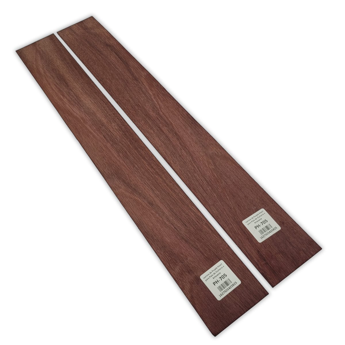 Set de 2 Laminas PH-705 de Purple Heart Economico para Pala de Guitarra y Artesania 0