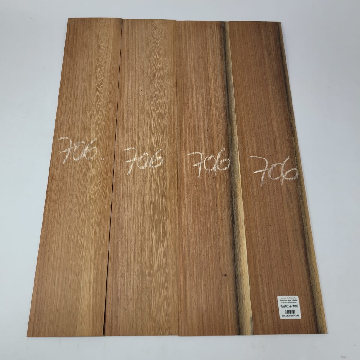 Set de 4 Laminas de Machiche Mexicano MACH-706 para Artesania - Madera con Detalles 0