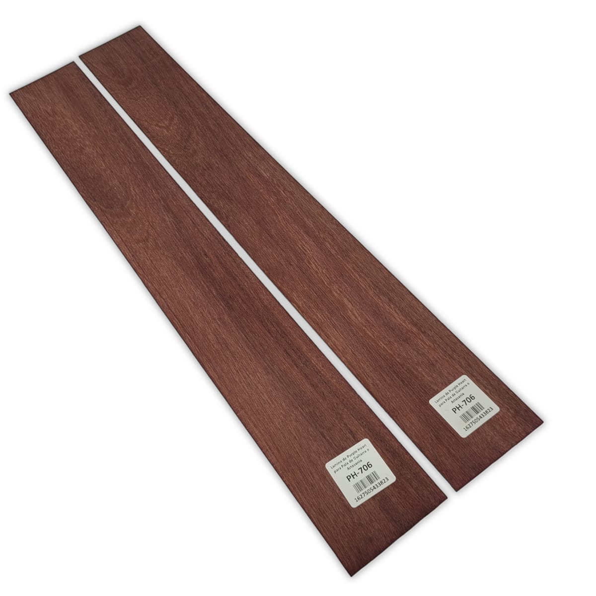 Set de 2 Laminas PH-706 de Purple Heart Economico para Pala de Guitarra y Artesania 0