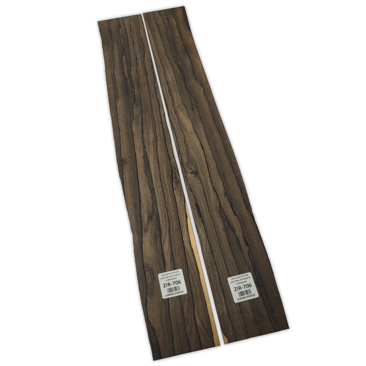 Set de 2 Laminas ZIR-706 de Ziricote Mexicano para Pala de Guitarra o Artesania6
