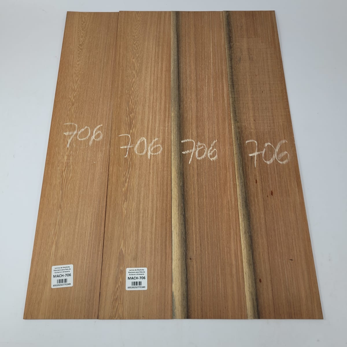 Set de 4 Laminas de Machiche Mexicano MACH-706 para Artesania - Madera con Detalles4