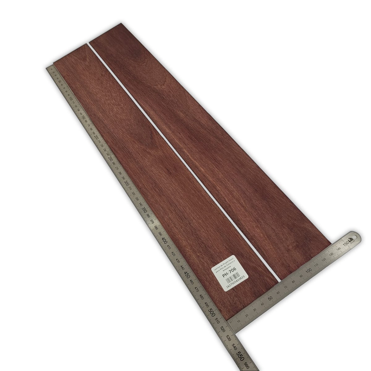 Set de 2 Laminas PH-706 de Purple Heart Economico para Pala de Guitarra y Artesania2