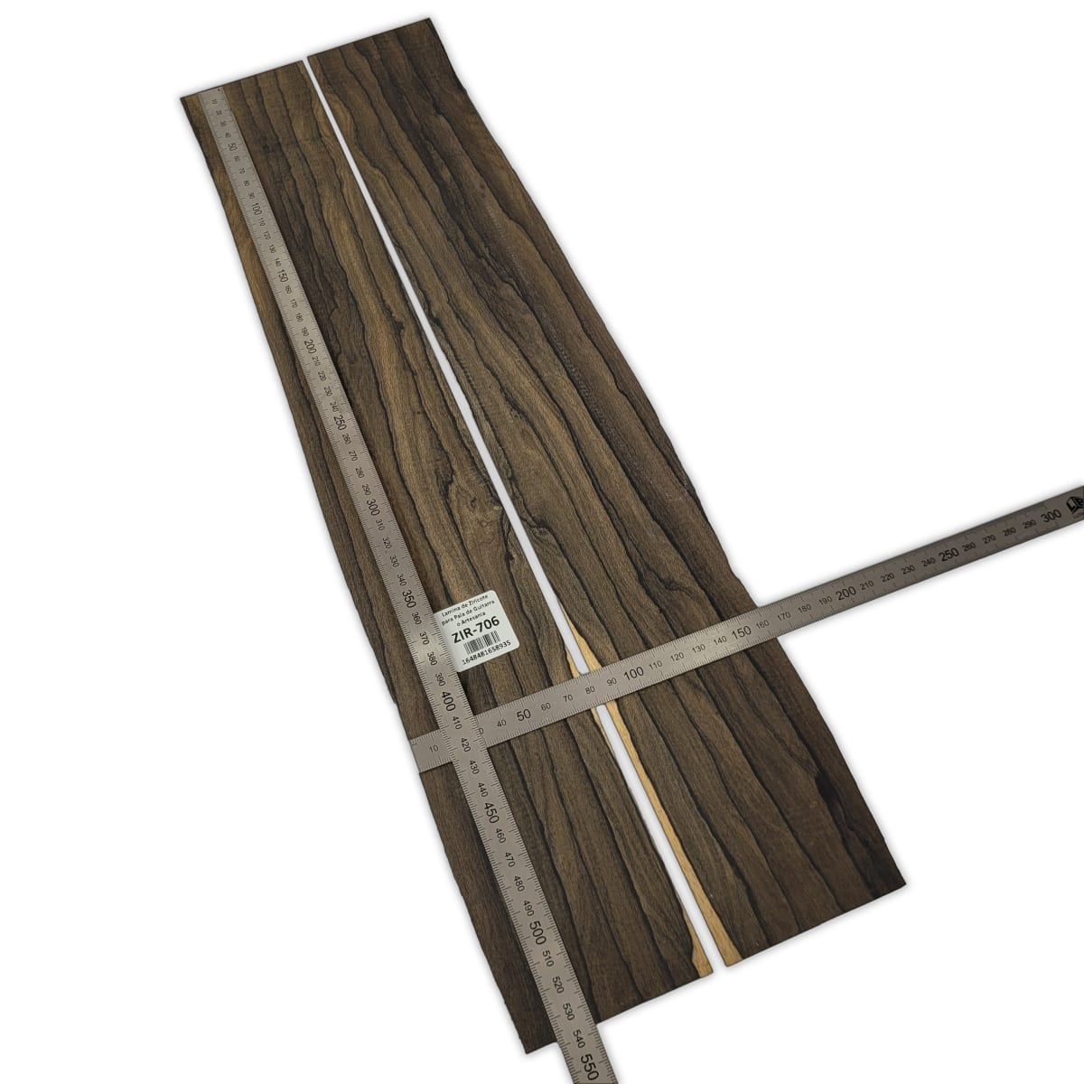 Set de 2 Laminas ZIR-706 de Ziricote Mexicano para Pala de Guitarra o Artesania2