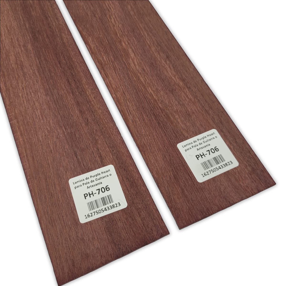Set de 2 Laminas PH-706 de Purple Heart Economico para Pala de Guitarra y Artesania5