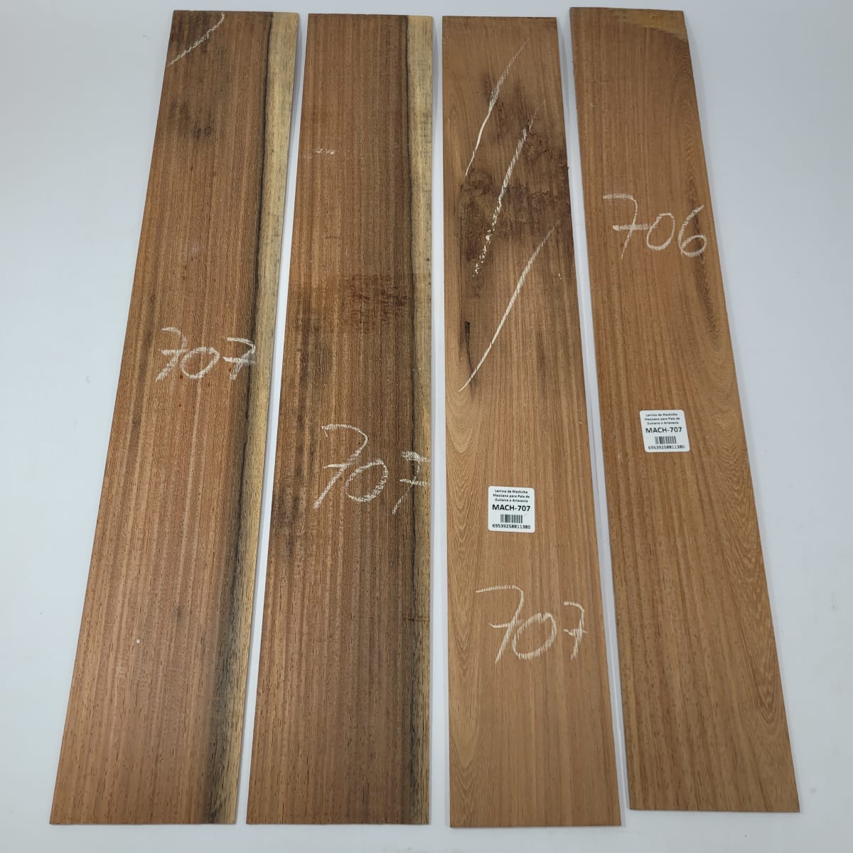 Set de 4 Laminas de Machiche Mexicano MACH-707 para Artesania - Madera con Detalles6