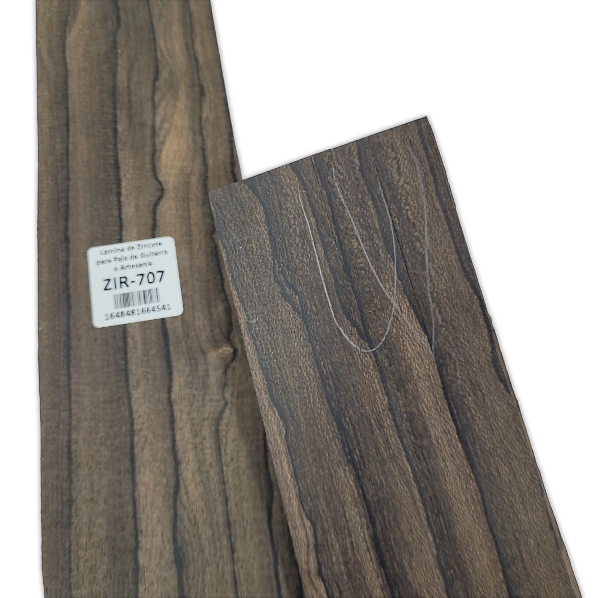 Set de 2 Laminas ZIR-707 de Ziricote Mexicano para Pala de Guitarra o Artesania4