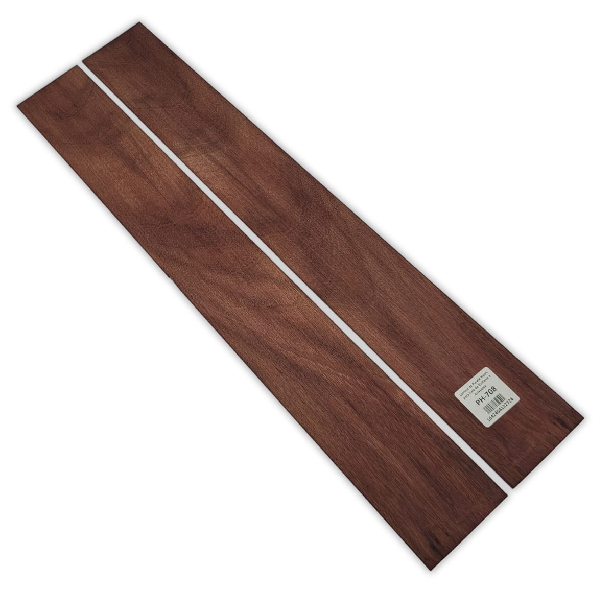 Set de 2 Laminas PH-708 de Purple Heart Economico para Pala de Guitarra y Artesania 0