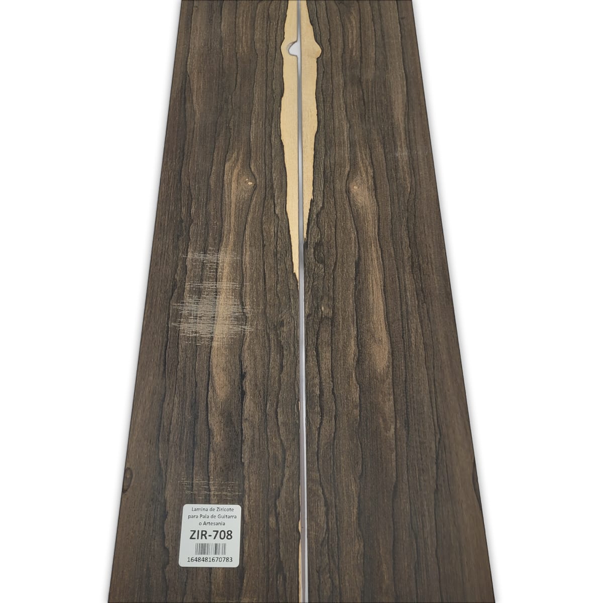 2 Laminas Unica ZIR-708 de Ziricote Mexicano para Pala de Guitarra o Artesania 0