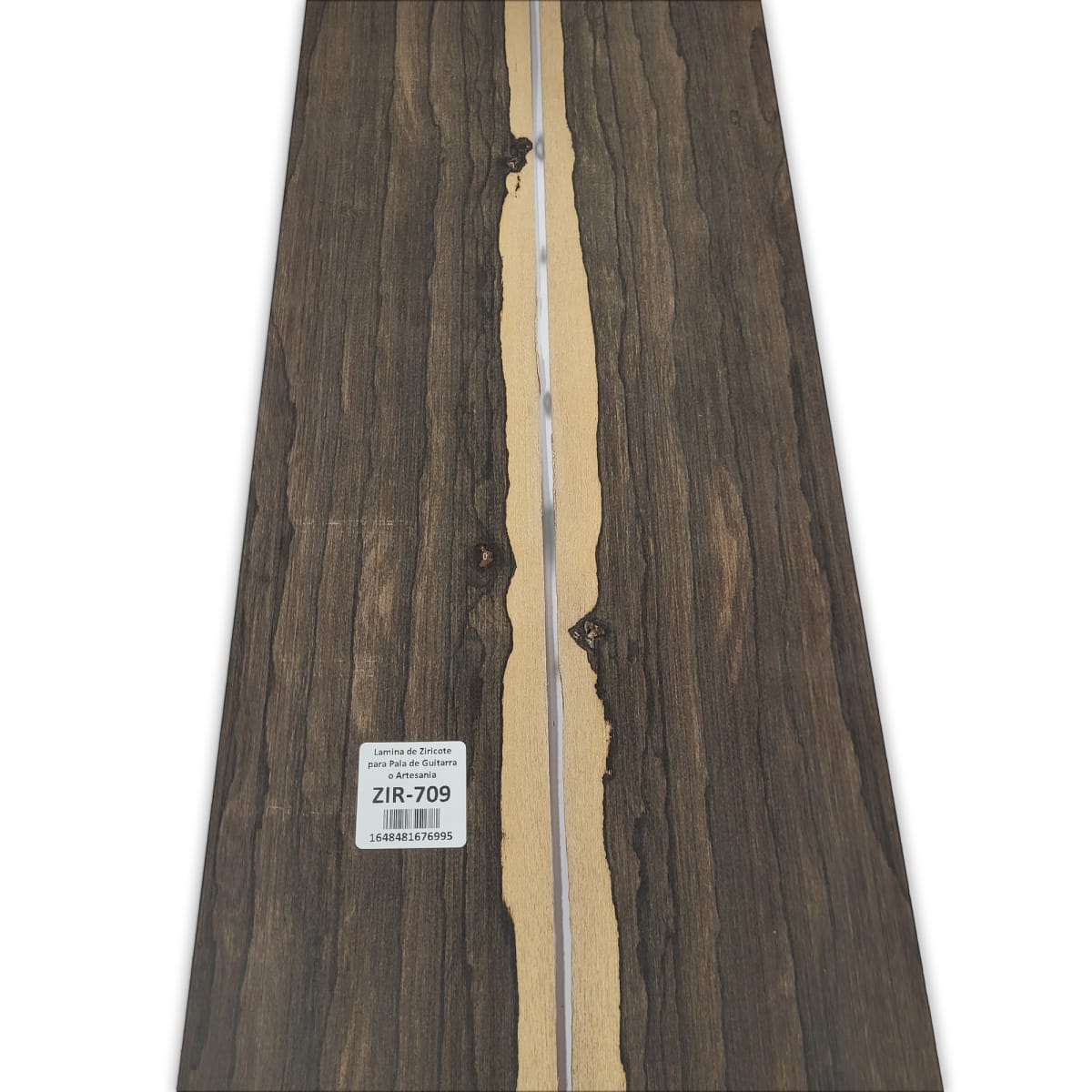 2 Laminas Unica ZIR-709 de Ziricote Mexicano para Pala de Guitarra o Artesania 0