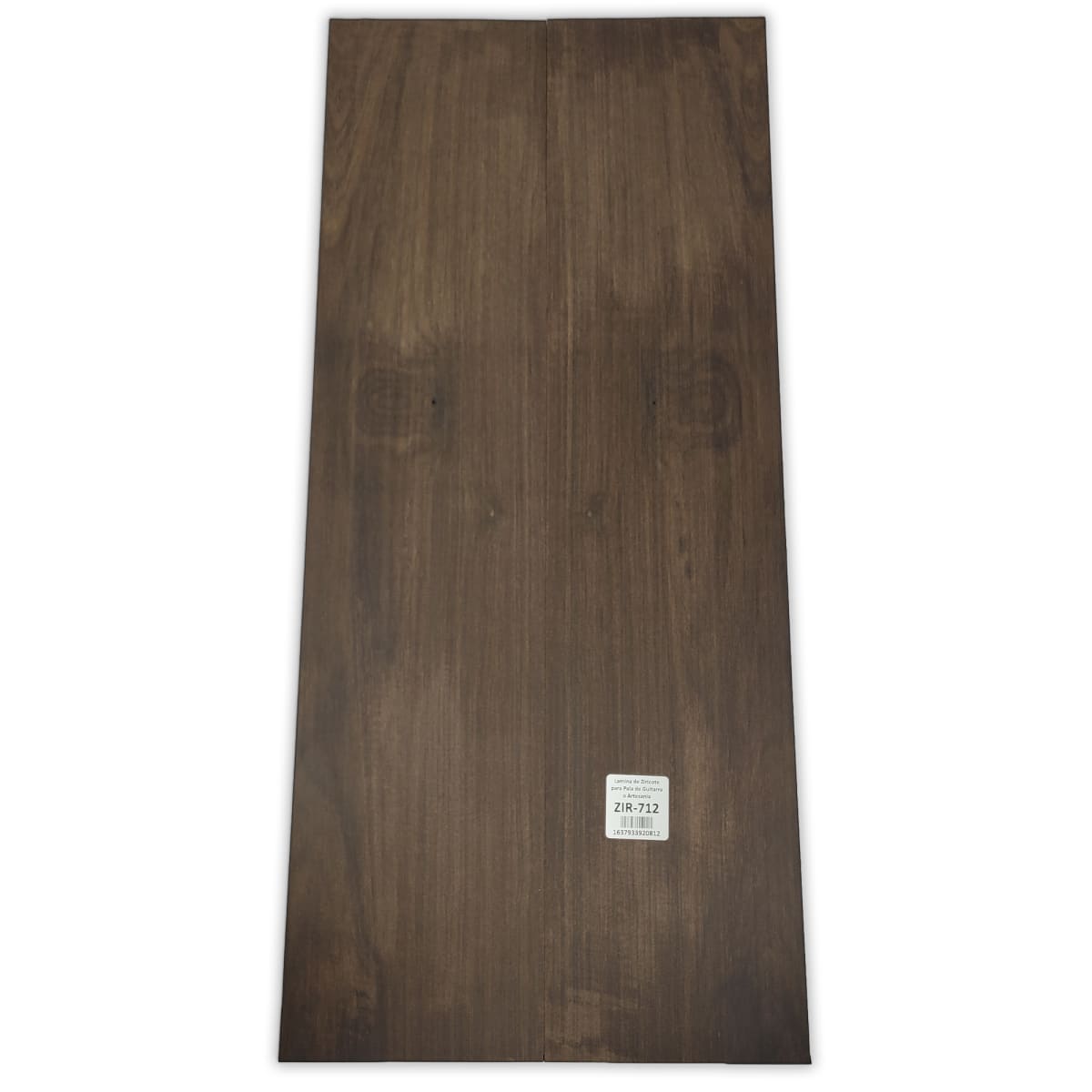 Set de 2 Laminas ZIR-712 de Ziricote Mexicano para Pala de Guitarra o Artesania 0