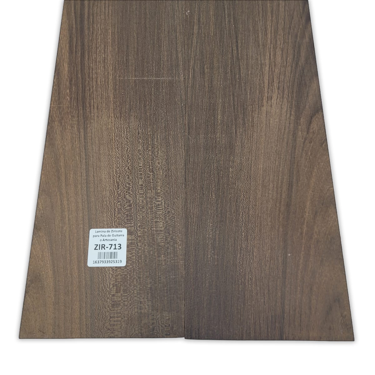 Set de 2 Laminas ZIR-713 de Ziricote Mexicano para Pala de Guitarra o Artesania6