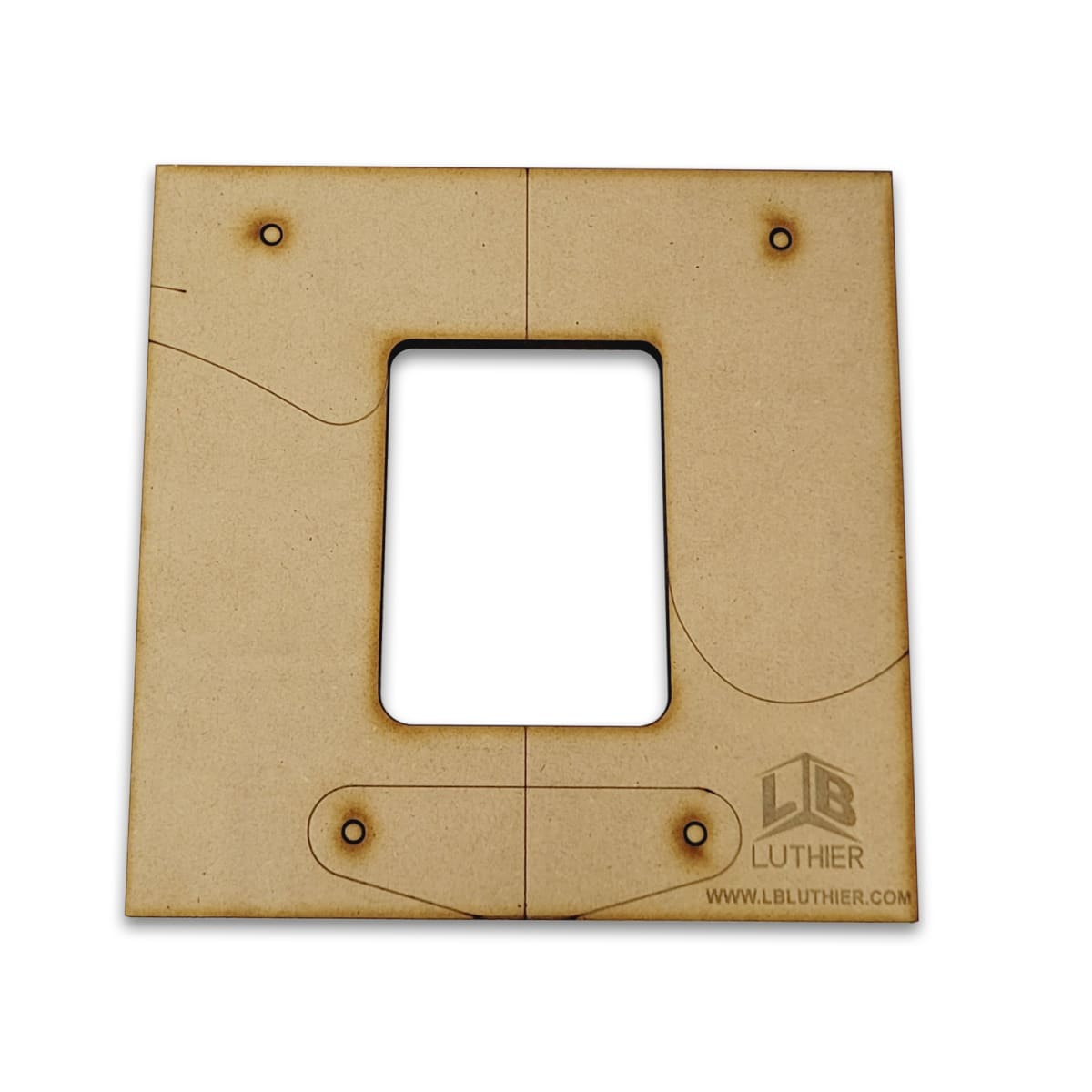 Plantilla en MDF para Routeo de Neck Pocket tipo Telecaster 0