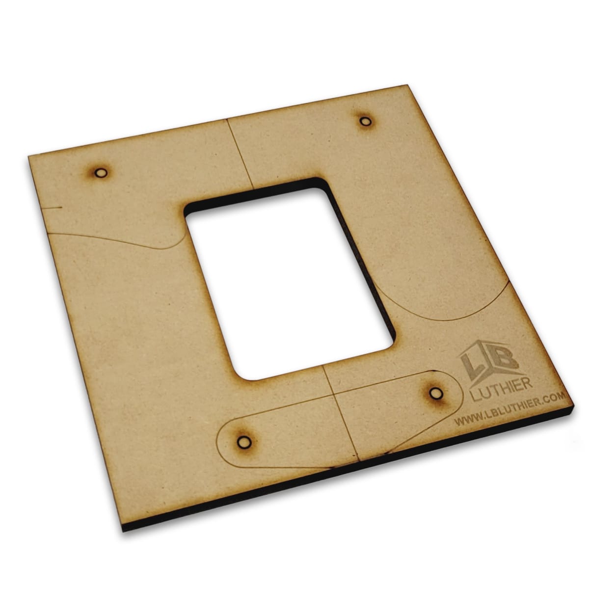 Plantilla en MDF para Routeo de Neck Pocket tipo Telecaster2