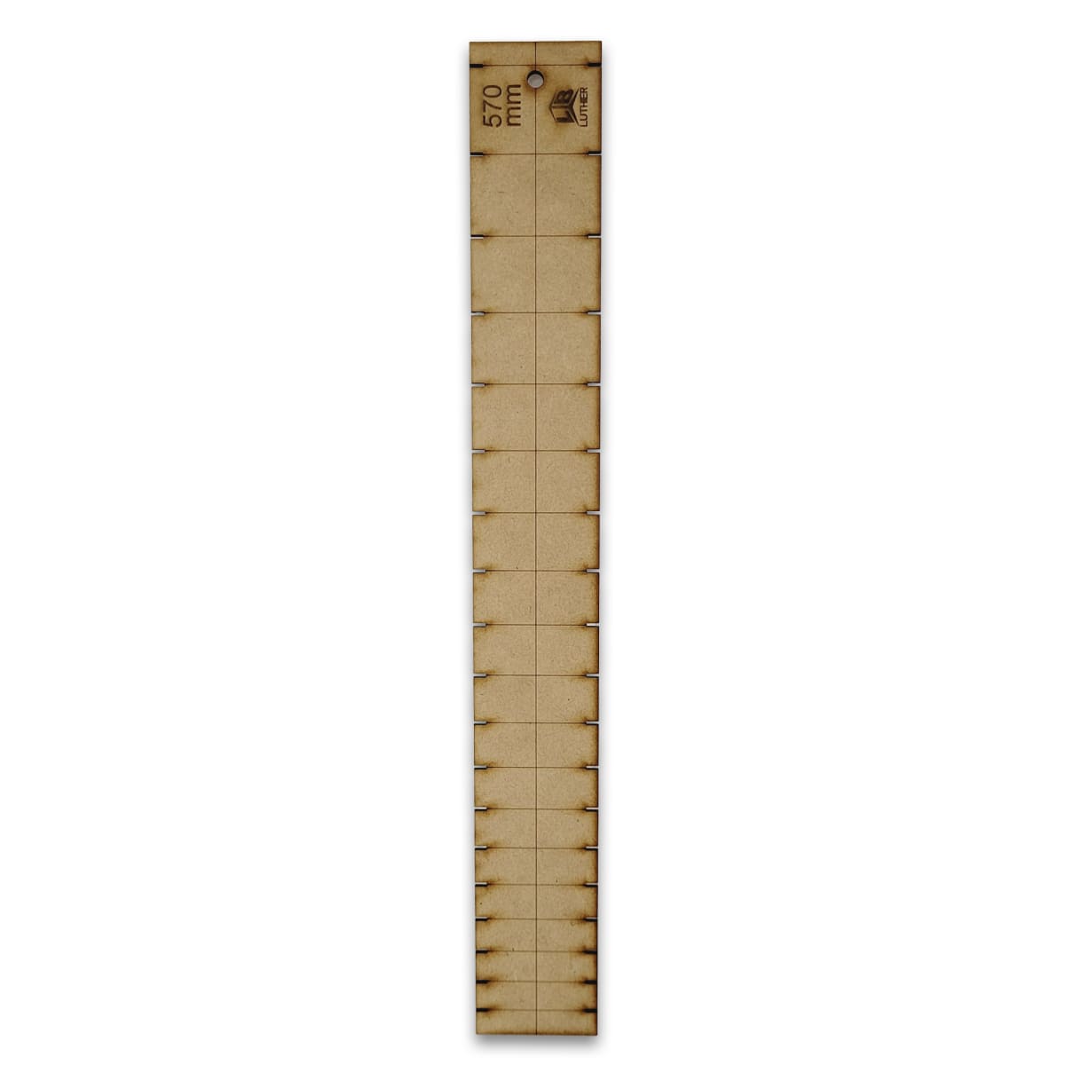 Plantilla en MDF para Diapason Escala 570 mm2