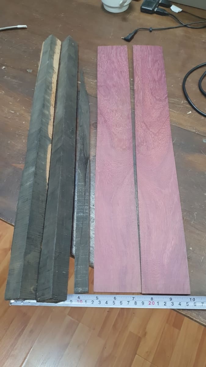 Madera Retazos Purple Heart y Ebano2