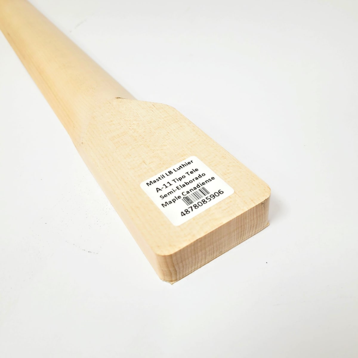Mastil LB Luthier A-11 Tipo Tele Semi Elaborado de Maple Canadiense Especial2