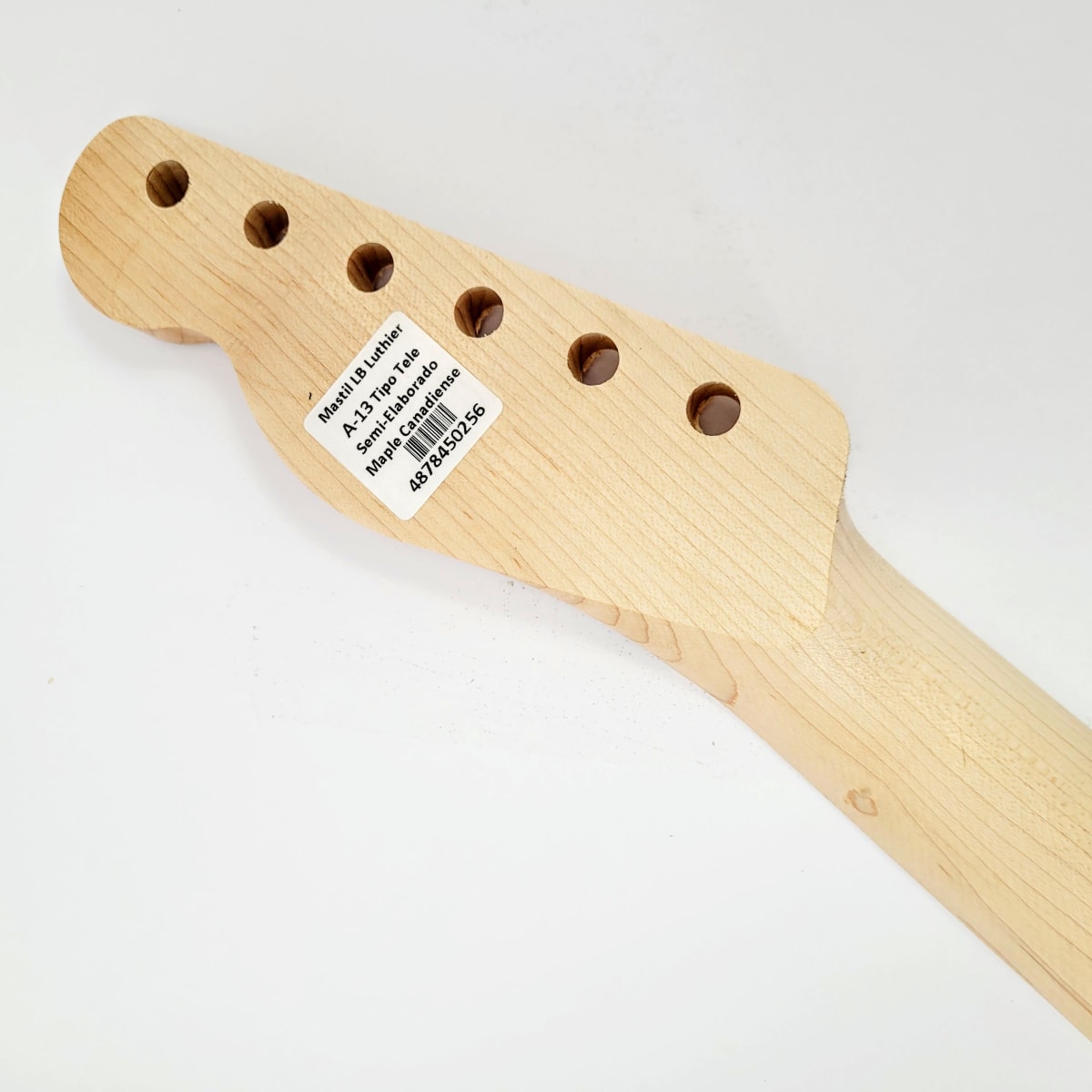 Mastil LB Luthier A-13 Tipo Tele Semi Elaborado de Maple Canadiense Especial5