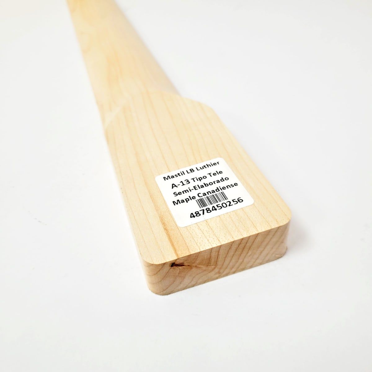 Mastil LB Luthier A-13 Tipo Tele Semi Elaborado de Maple Canadiense Especial3