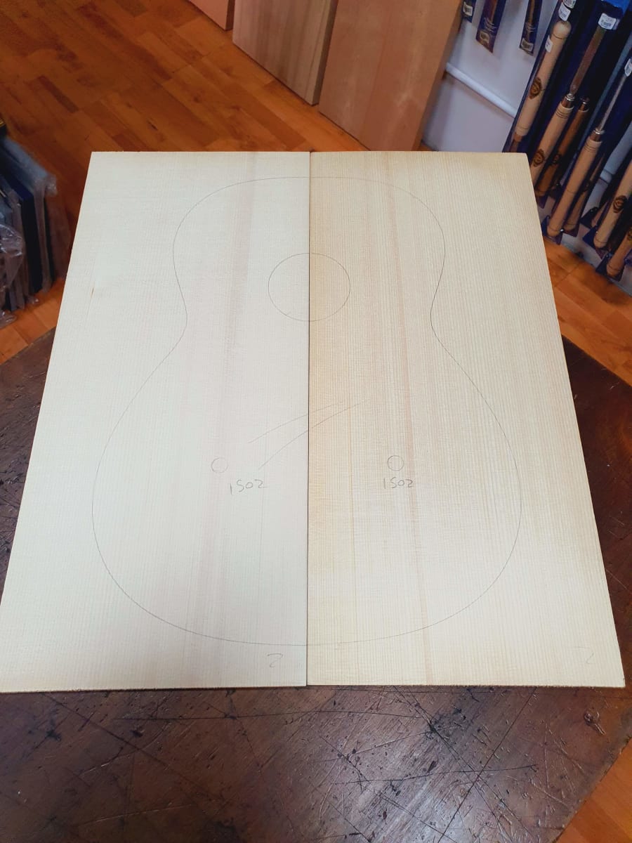 Tapa Armonica REF: 1502 de Abeto Engelmann Economico para Guitarra 1