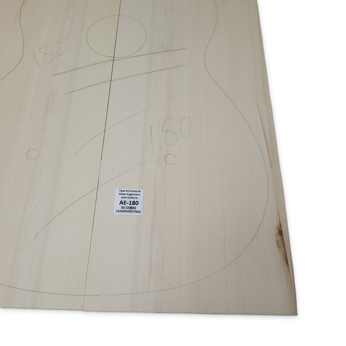 Tapa Armonica AE-180 de Abeto Engelmann AA para Guitarra7