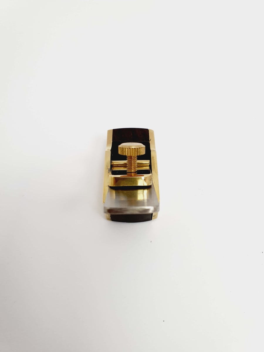 Mini Cepillo de Bronce-Ebano de 43 mm con Base Curva5