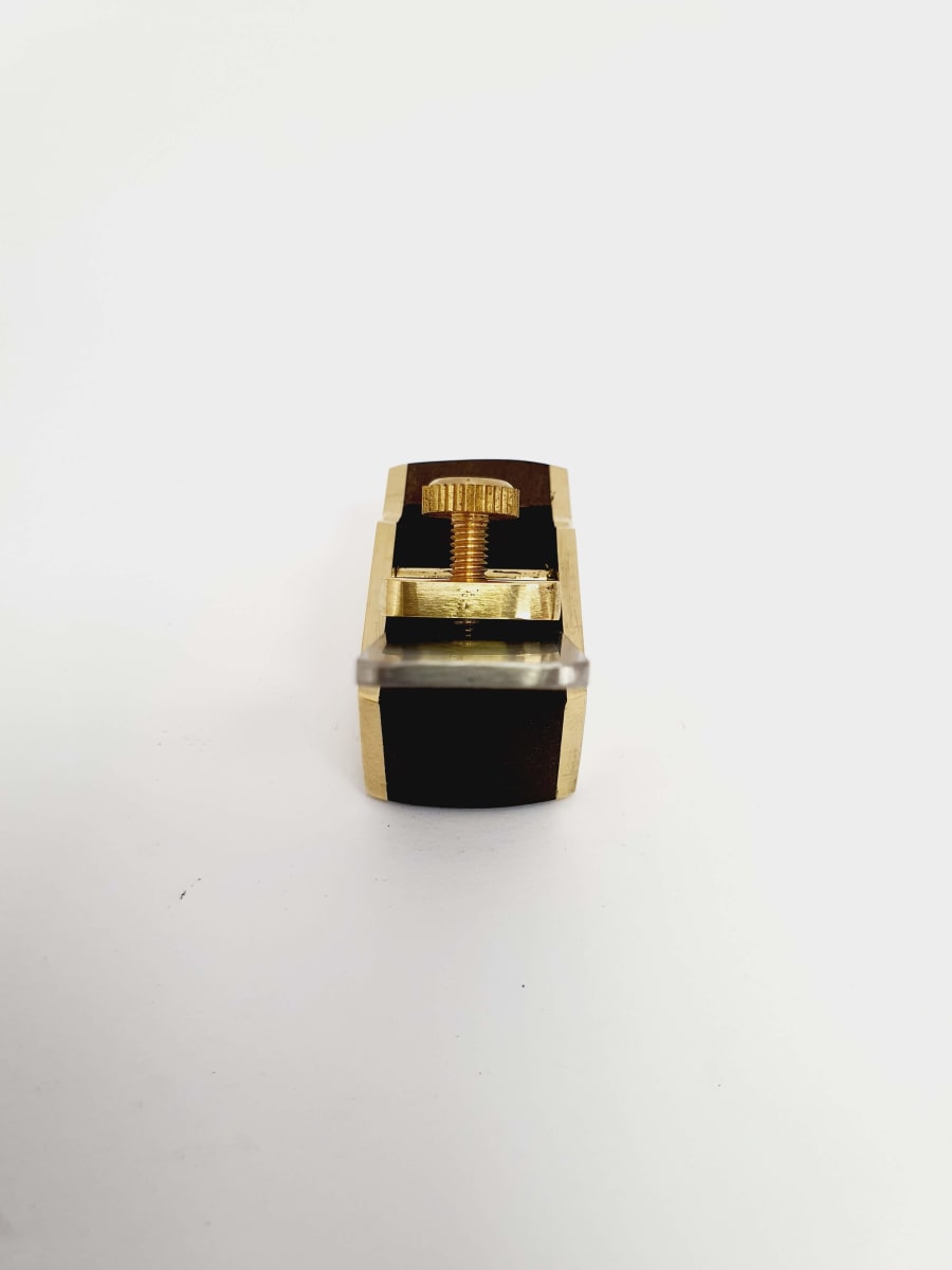 Mini Cepillo de Bronce-Ebano de 45 mm con Base Curva5
