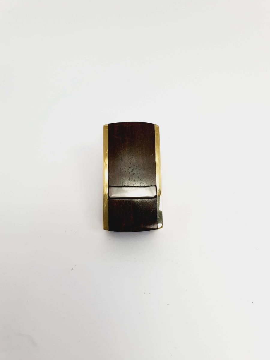 Mini Cepillo de Bronce-Ebano de 52 mm con Base Curva6