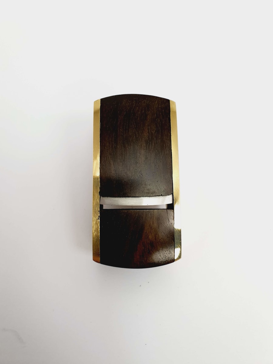 Mini Cepillo de Bronce-Ebano de 62 mm con Base Curva6