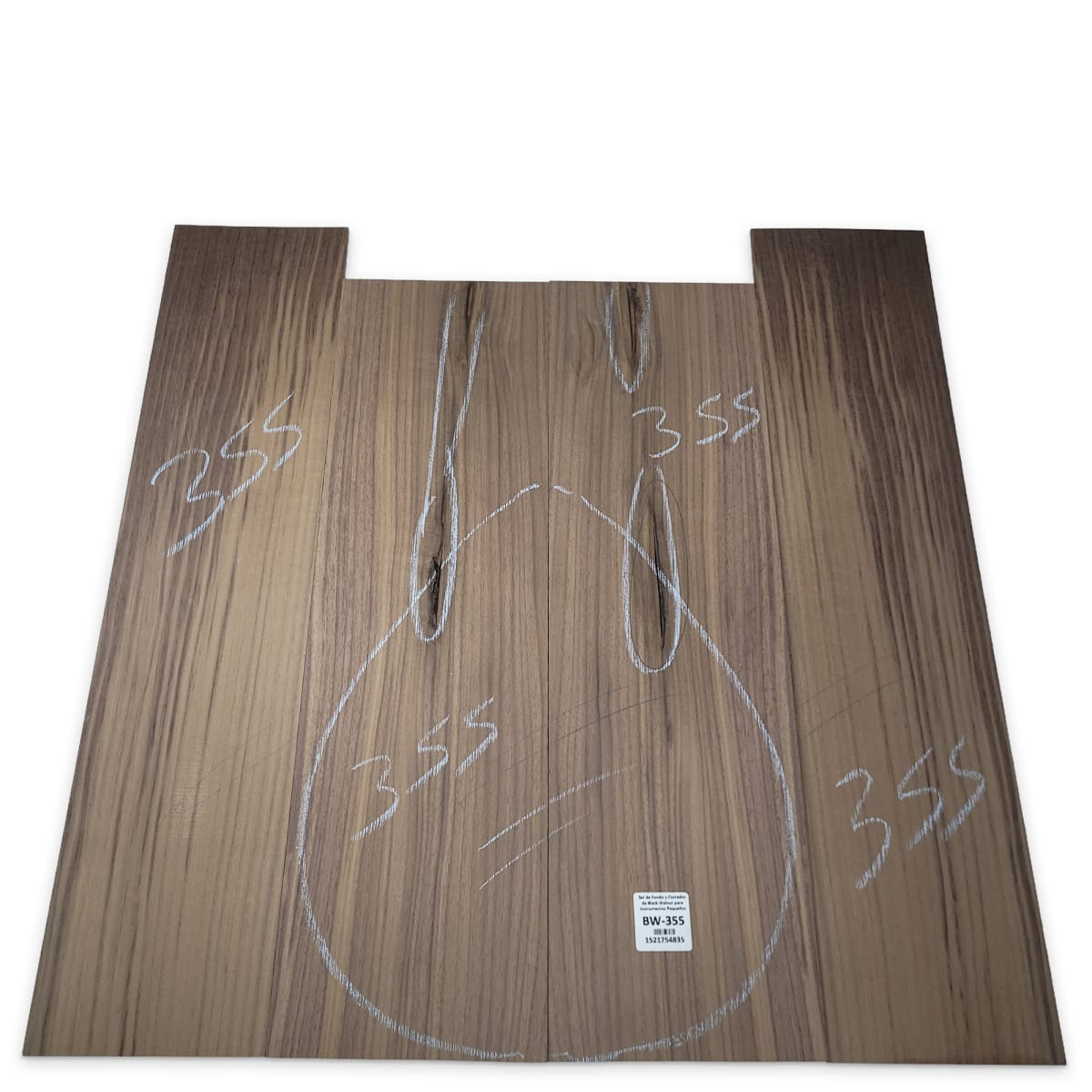 Set de Fondo y Costados BW-355 de Black Walnut para Instrumentos Pequeños7