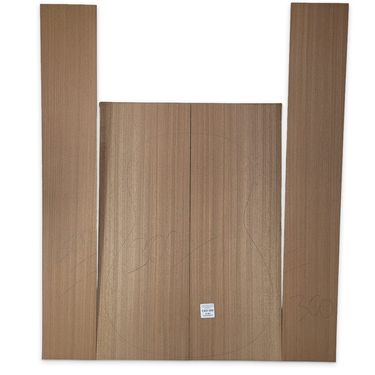Set de Fondo y Costados CAO-300 de Caoba Sapelly Especial para Guitarra 0