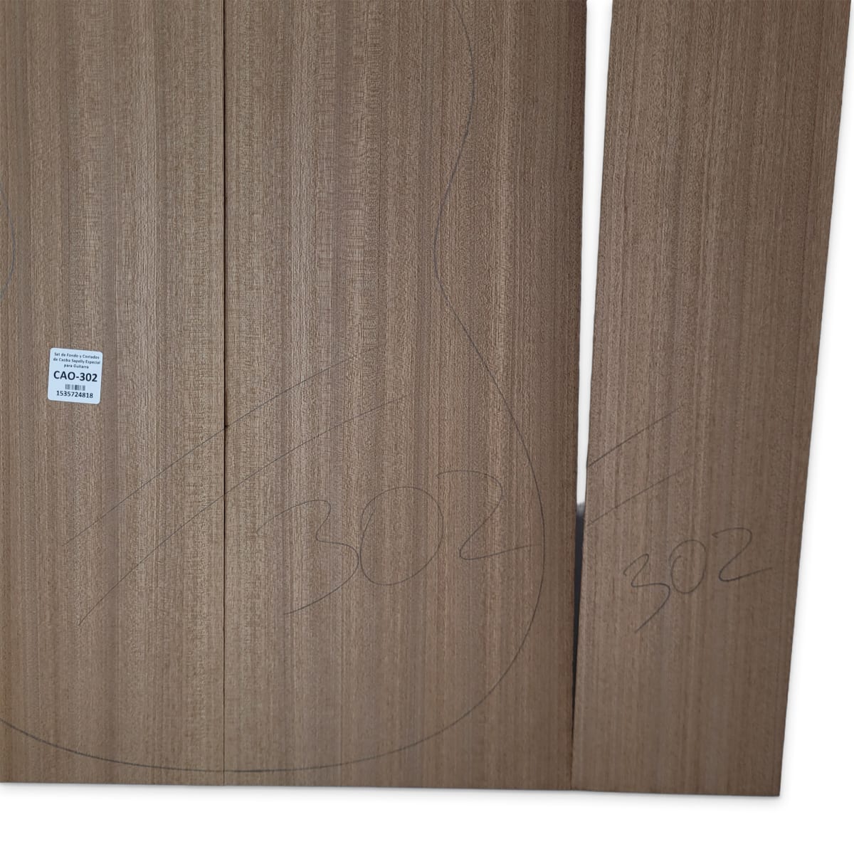 Set de Fondo y Costados CAO-302 de Caoba Sapelly Especial para Guitarra8