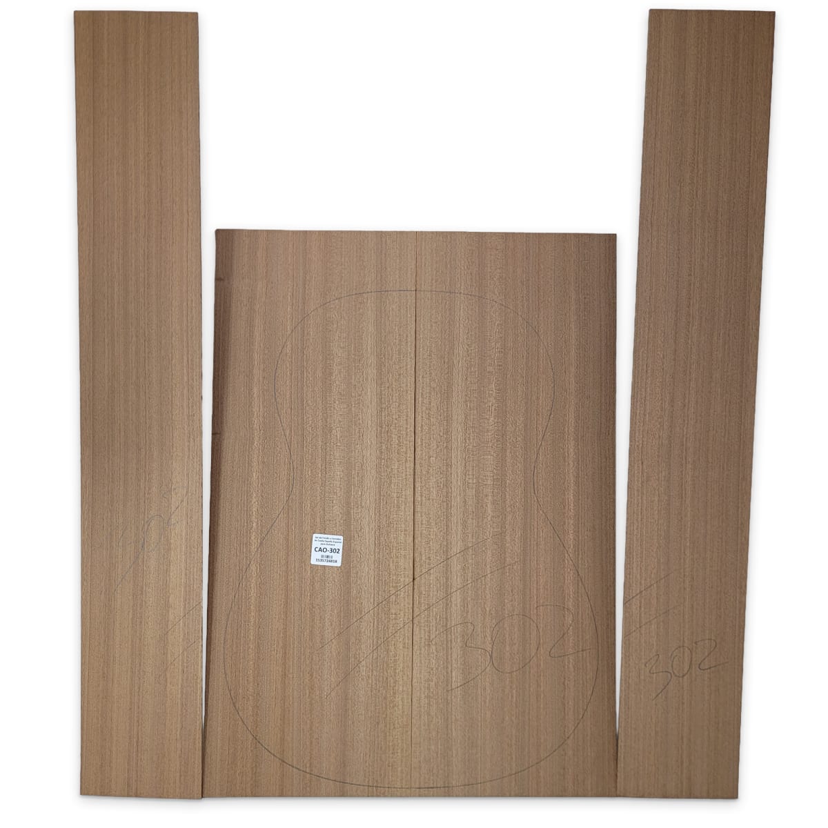 Set de Fondo y Costados CAO-302 de Caoba Sapelly Especial para Guitarra 0