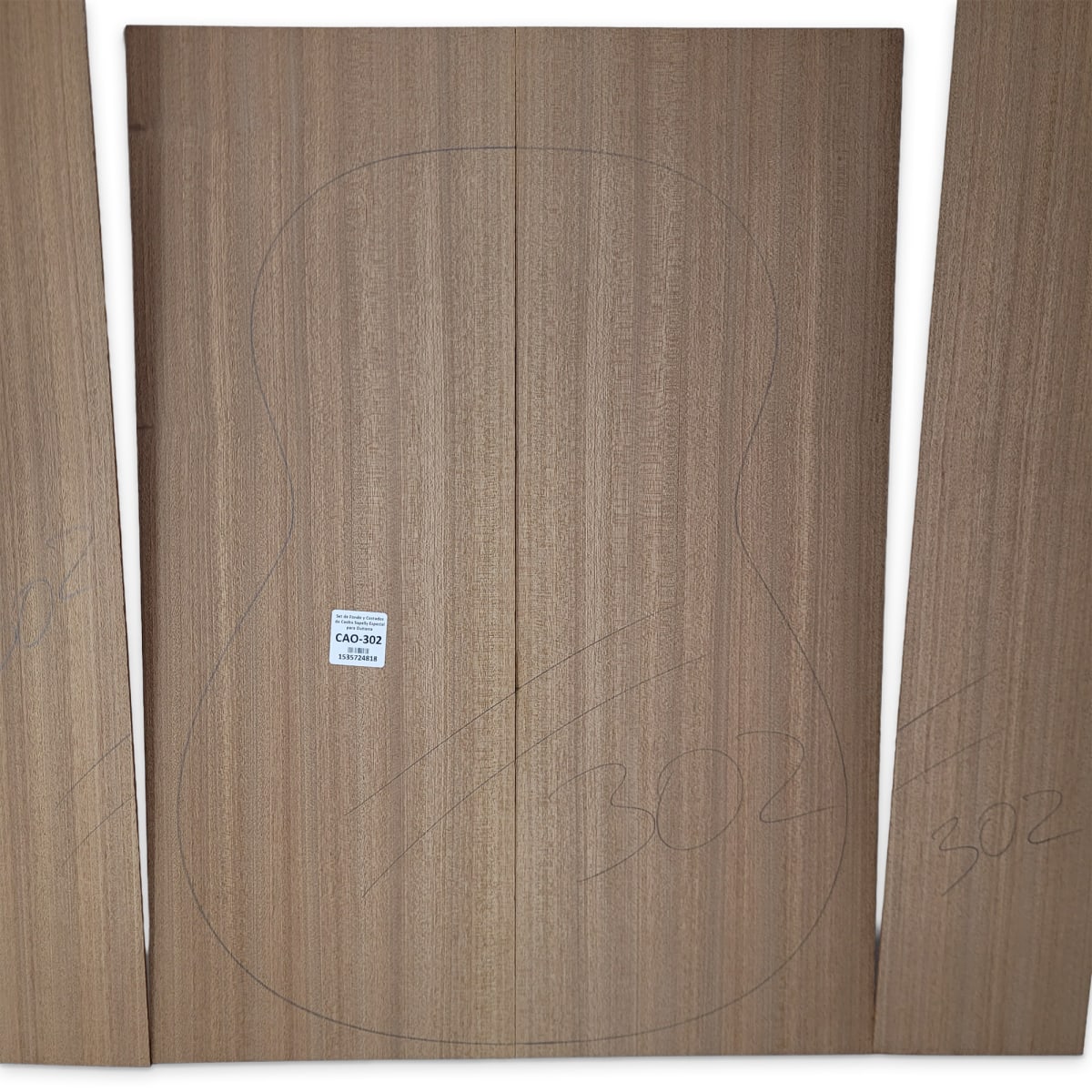 Set de Fondo y Costados CAO-302 de Caoba Sapelly Especial para Guitarra9