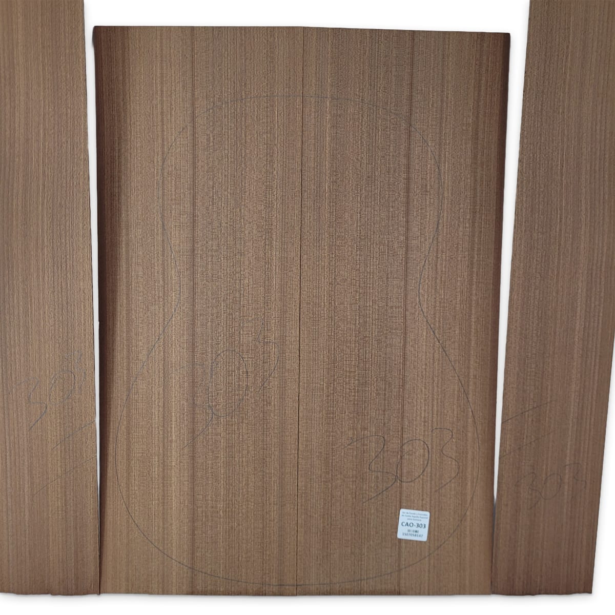 Set de Fondo y Costados CAO-303 de Caoba Sapelly Especial para Guitarra9