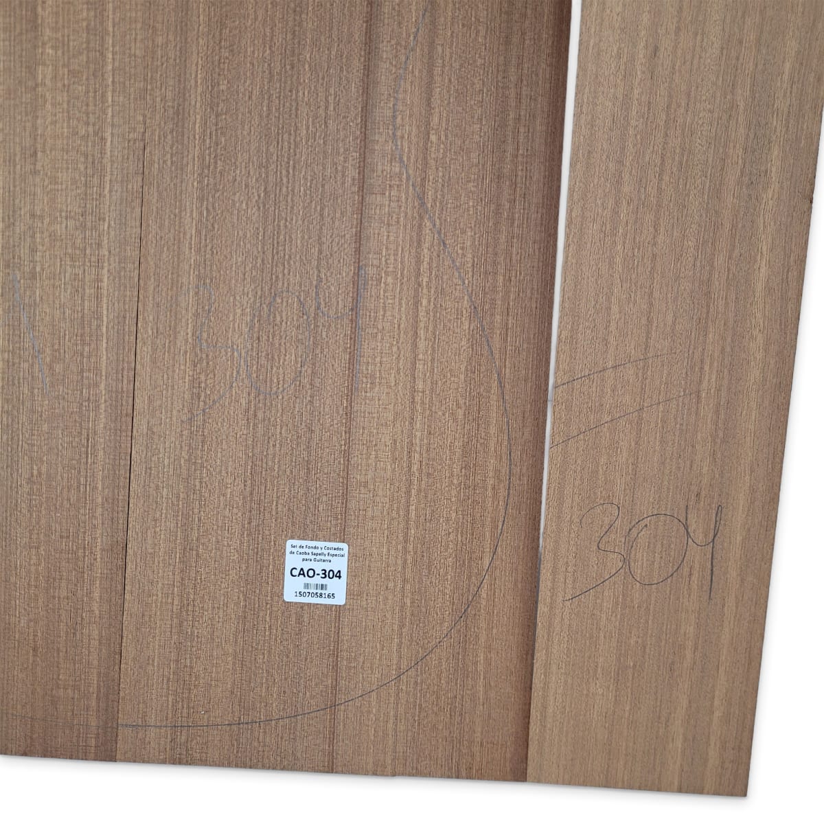 Set de Fondo y Costados CAO-304 de Caoba Sapelly Especial para Guitarra8