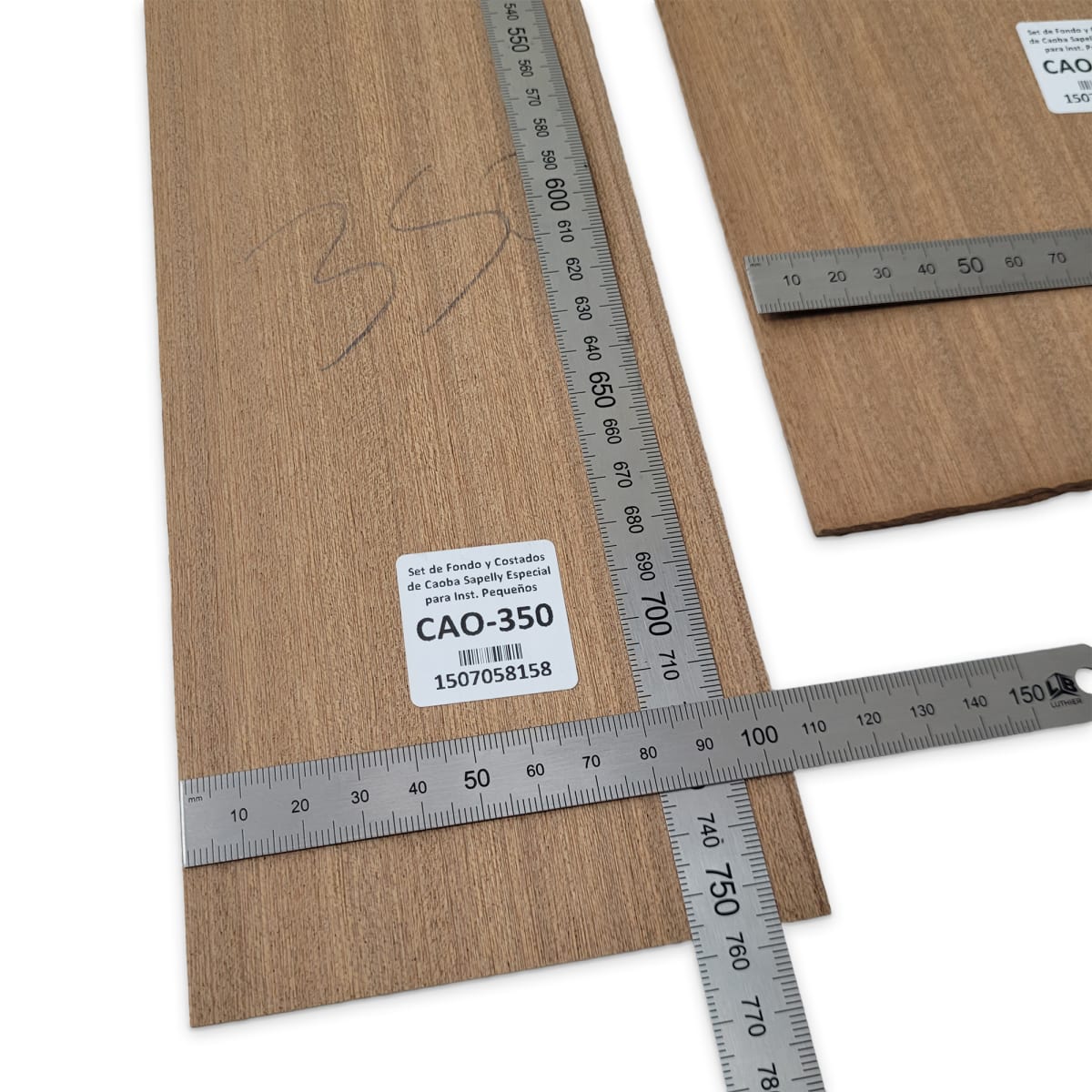 Set de Fondo y Costados CAO-350 de Caoba Sapelly Especial para Instrumentos Pequeños4