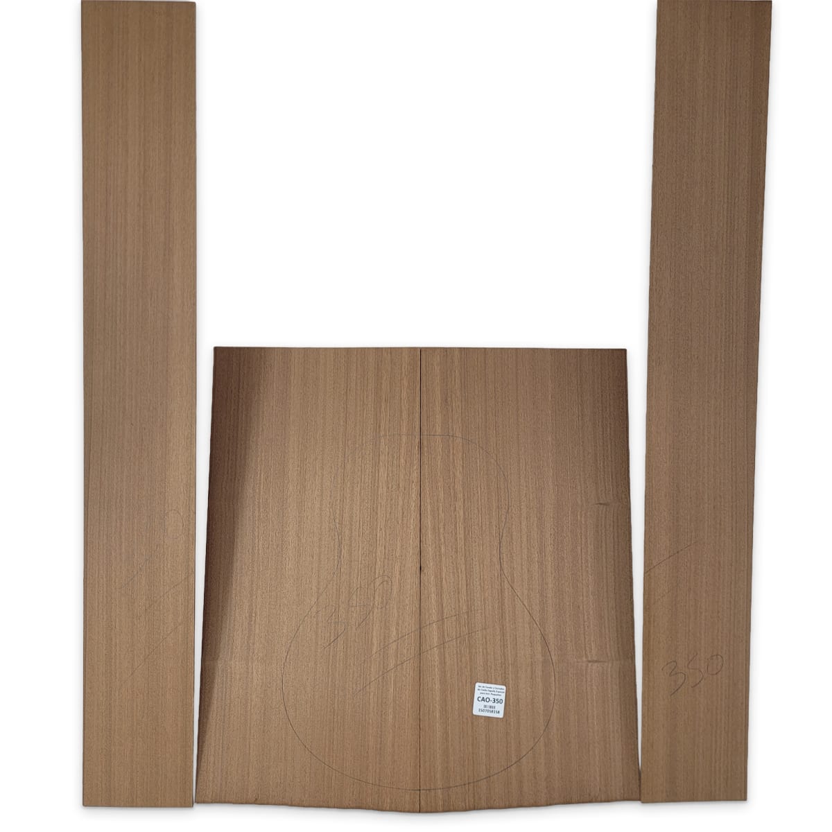 Set de Fondo y Costados CAO-350 de Caoba Sapelly Especial para Instrumentos Pequeños 0