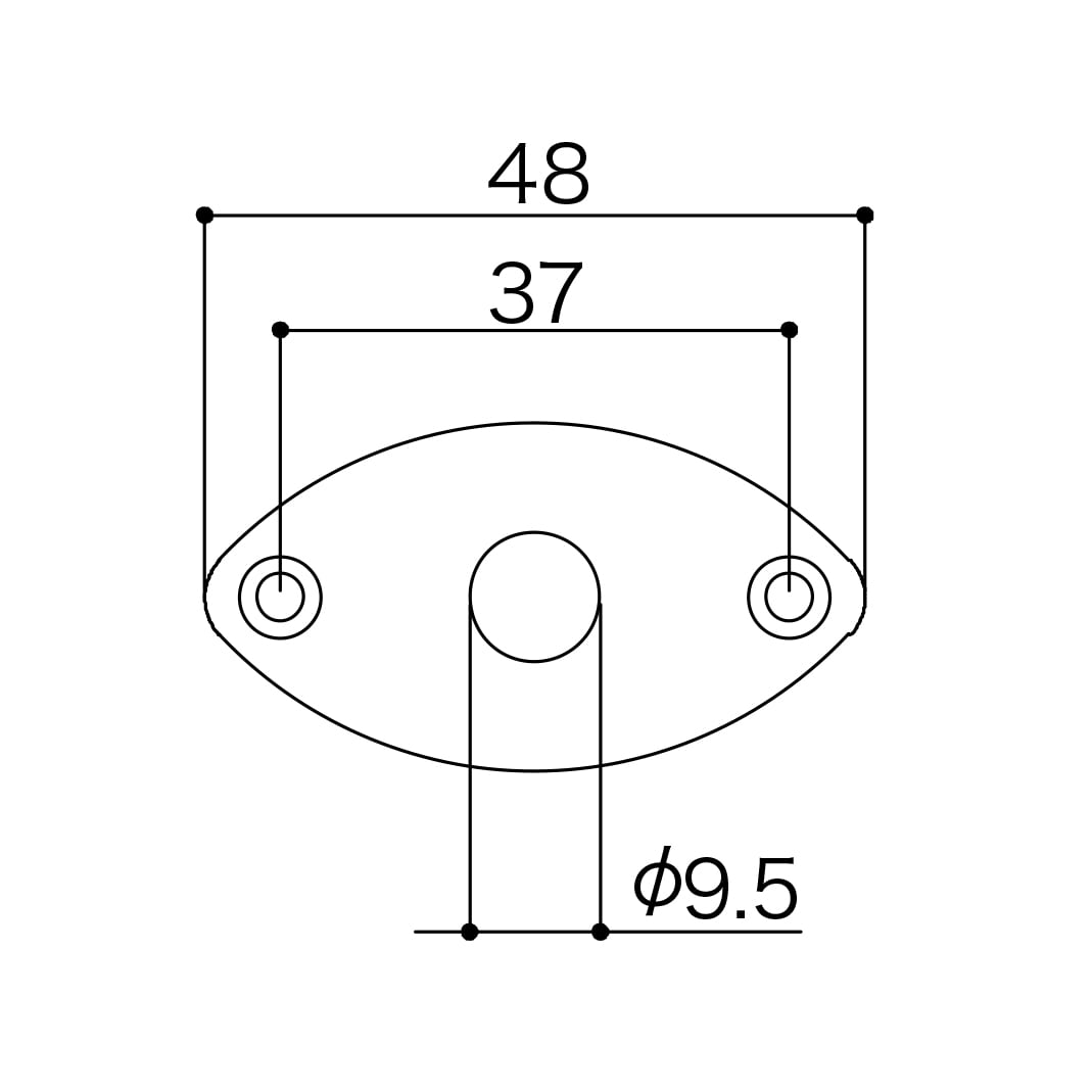 Jack Cover Tipo Edge Mount. Mod: JCB-2. Color: Black2