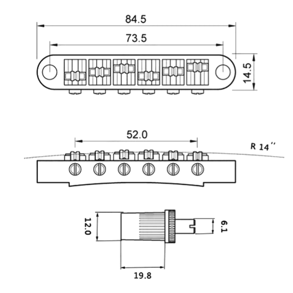 Puente Roller Tune o Matic. Mod: TMR-G. Color: Chrome5