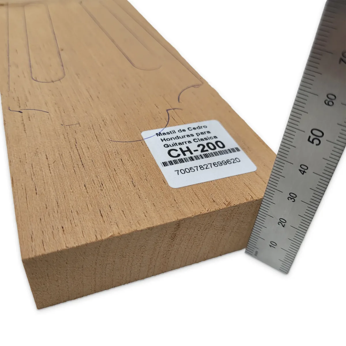 Mastil CH-200 de Cedro Honduras Economico para Guitarra Clasica4