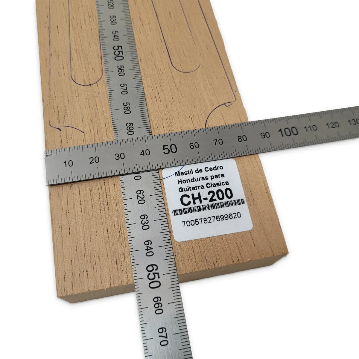 Mastil CH-200 de Cedro Honduras Economico para Guitarra Clasica5