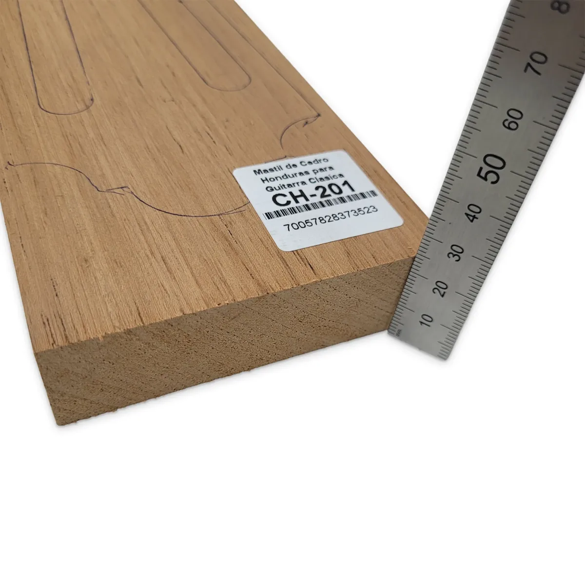 Mastil para Guitarra CH-201 de Cedro Honduras Economico con detalles7