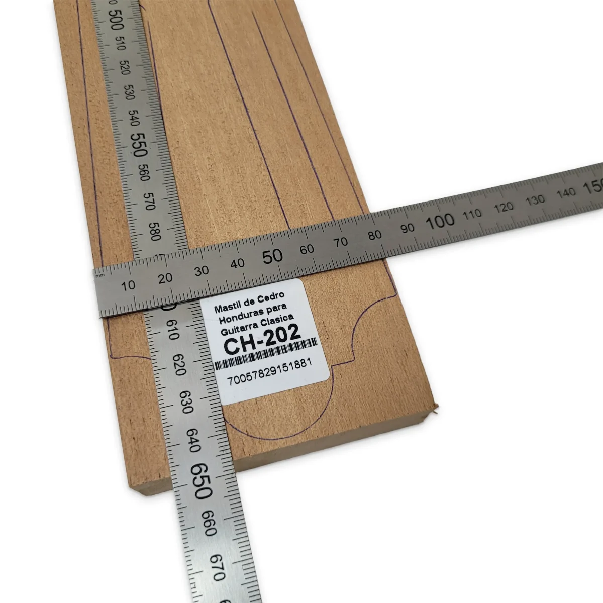 Mastil para Guitarra CH-202 de Cedro Honduras Economico con Detalles 0