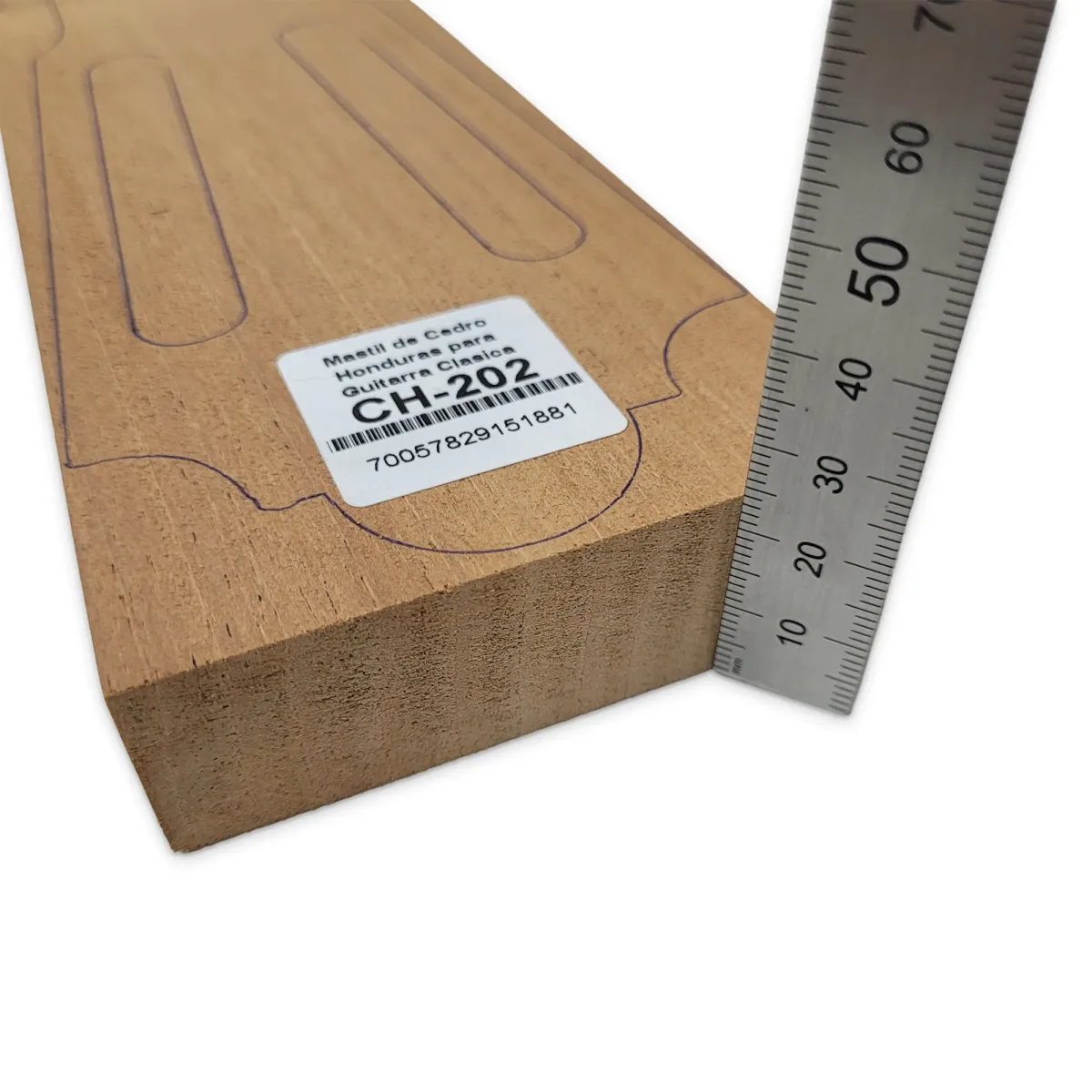 Mastil para Guitarra CH-202 de Cedro Honduras Economico con Detalles7
