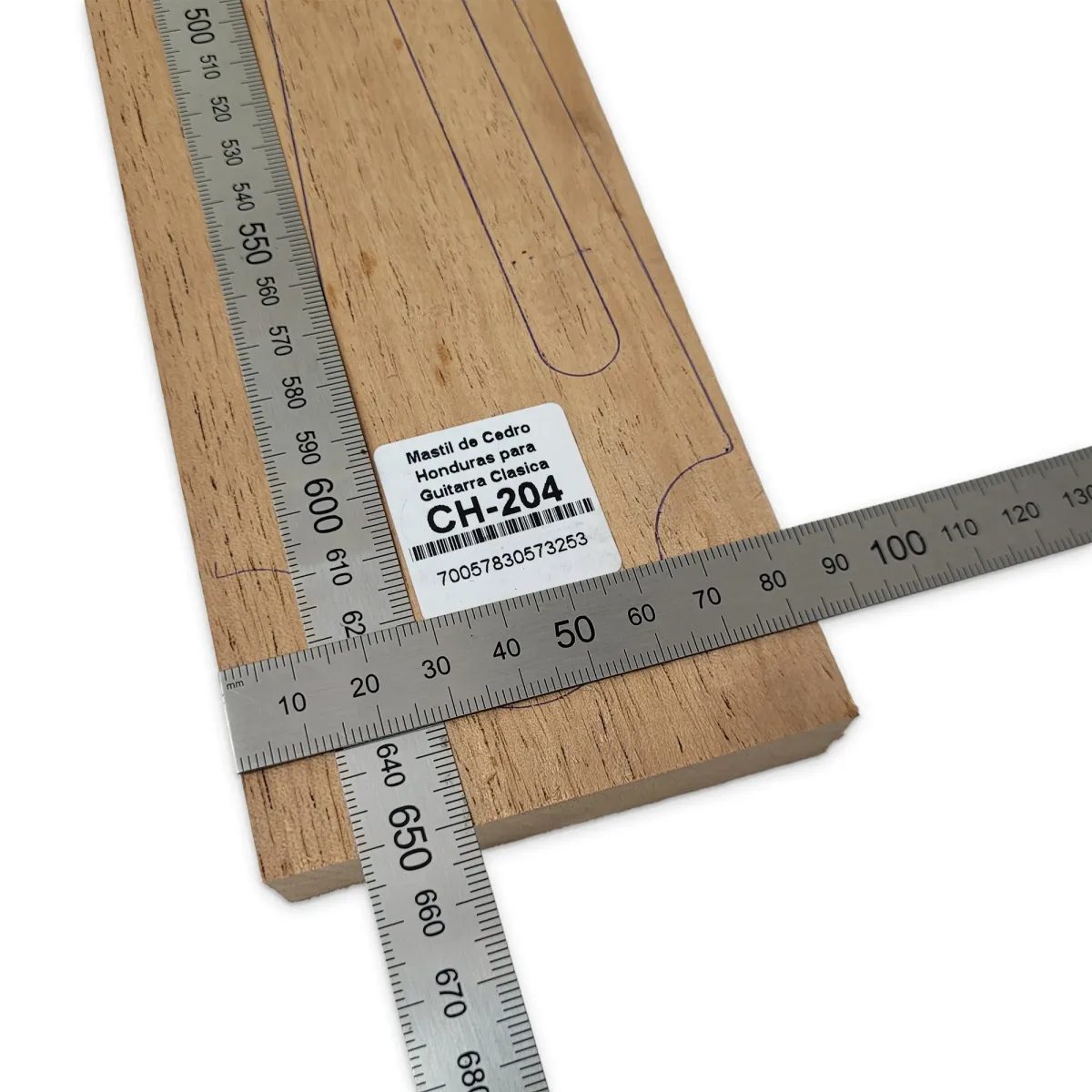 Mastil para Guitarra CH-204 de Cedro Honduras Economico con Detalles6