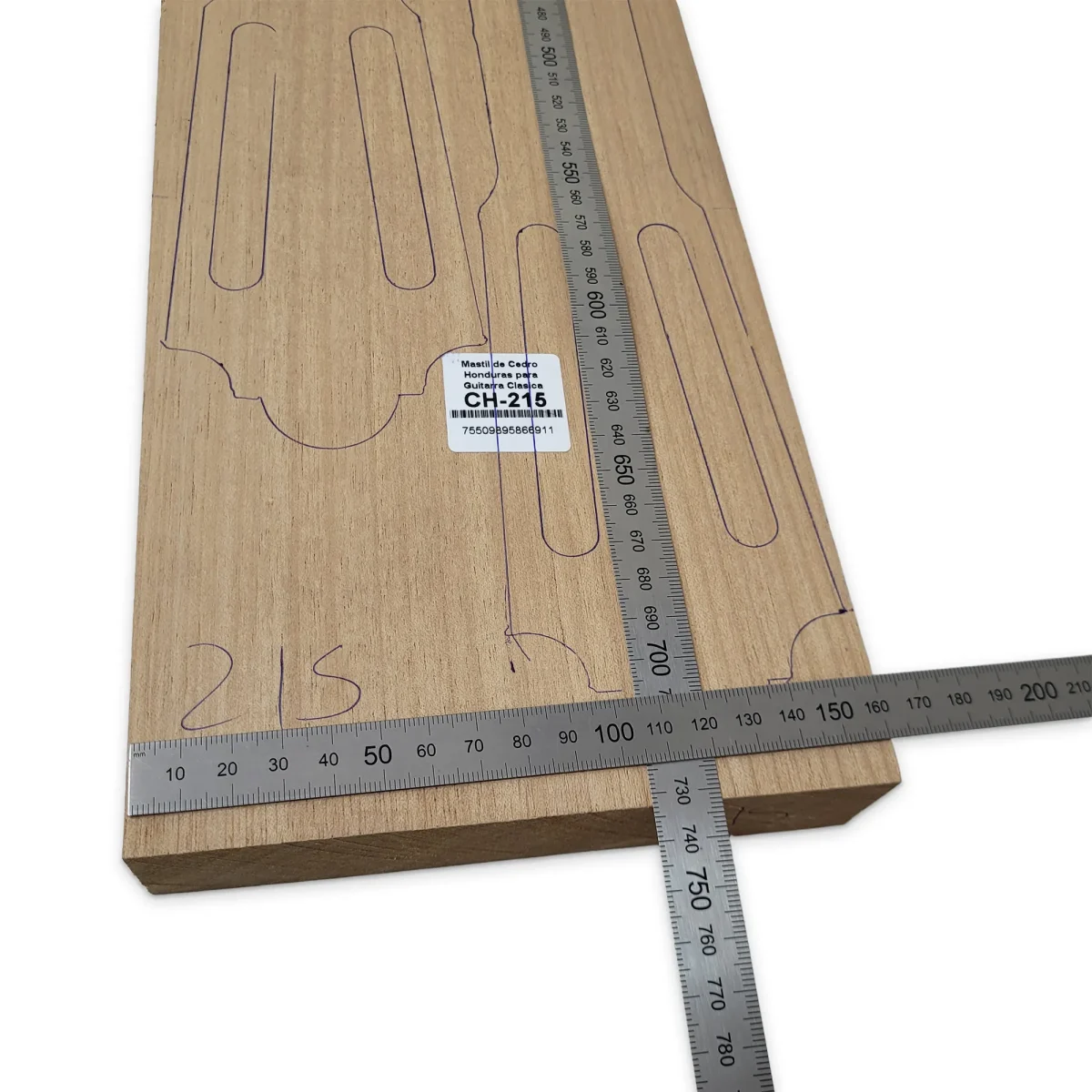 Mastil para Guitarra CH-215 de Cedro Honduras Economico con detalles2