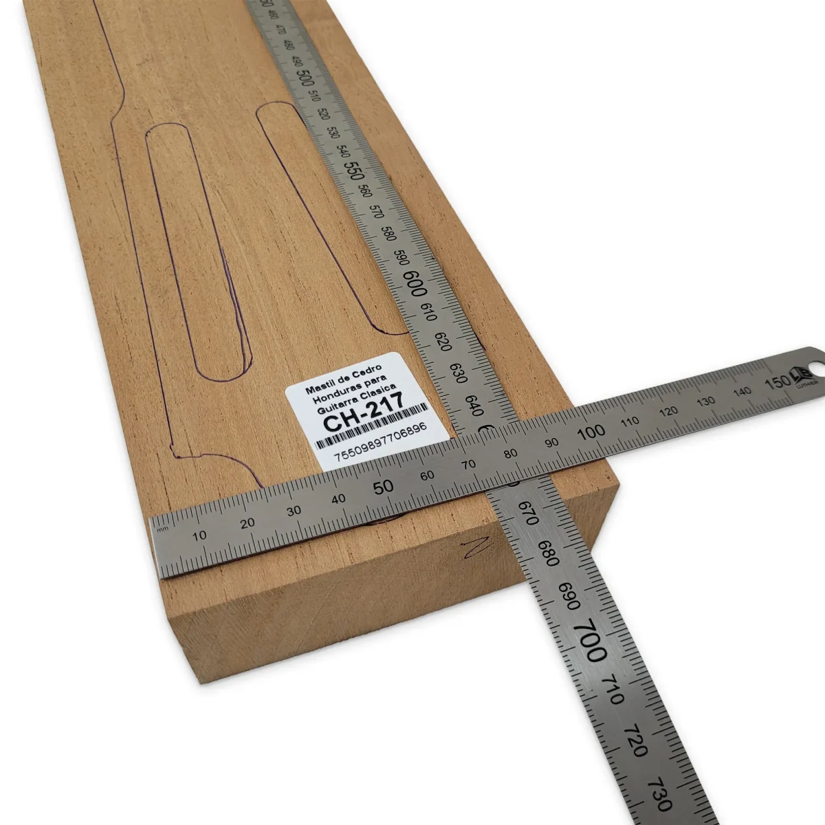 Mastil para Guitarra CH-217 de Cedro Honduras Economico con detalles5