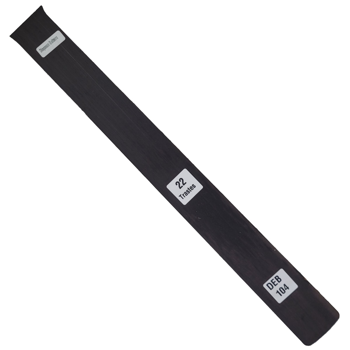 Diapasón Ranurado DEB-104 de Ébano Africano Especial para Guitarra Tipo Fender Escala 25.5