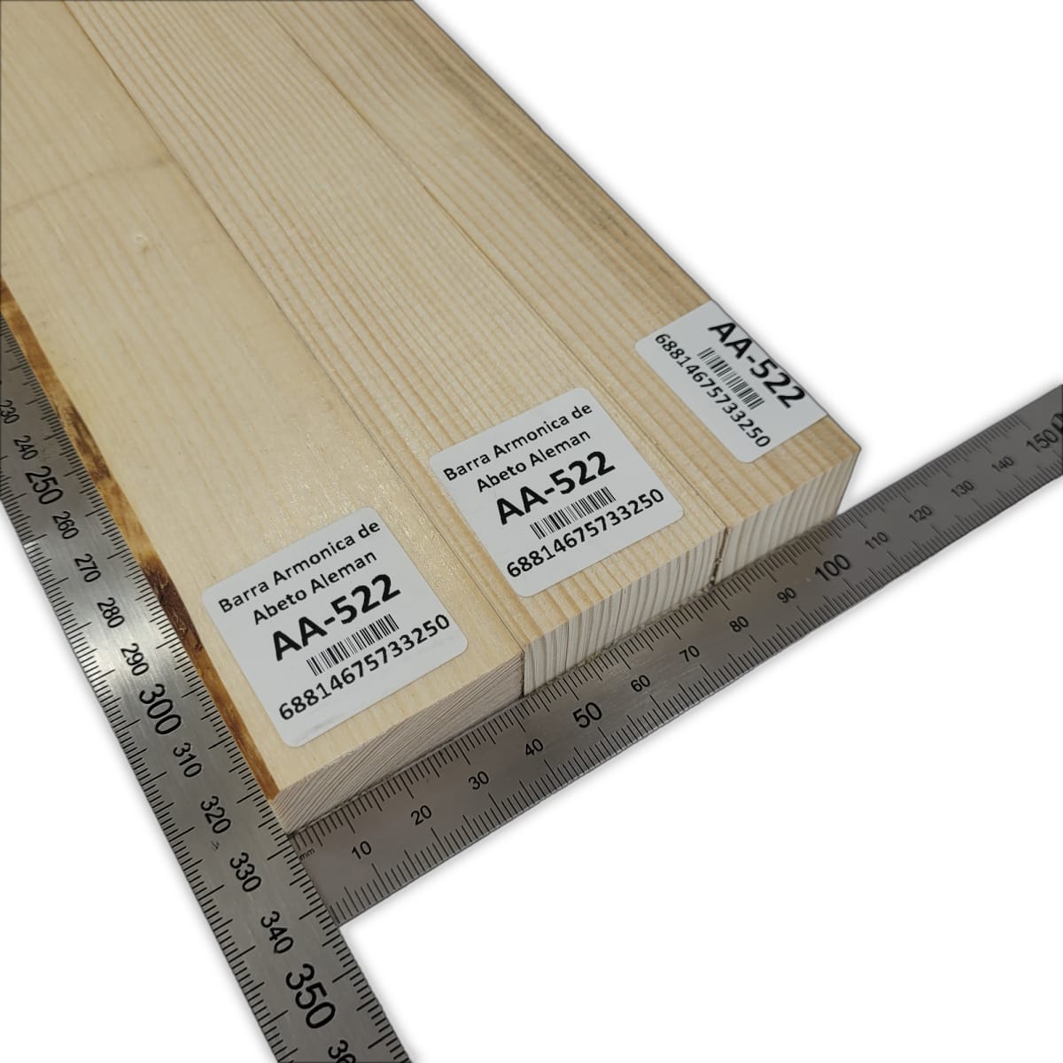 Set de 3 Barras Armonicas AA-522 de Abeto Alemán para Armado Interno / Piezas Presentan nudos y hoyitos2