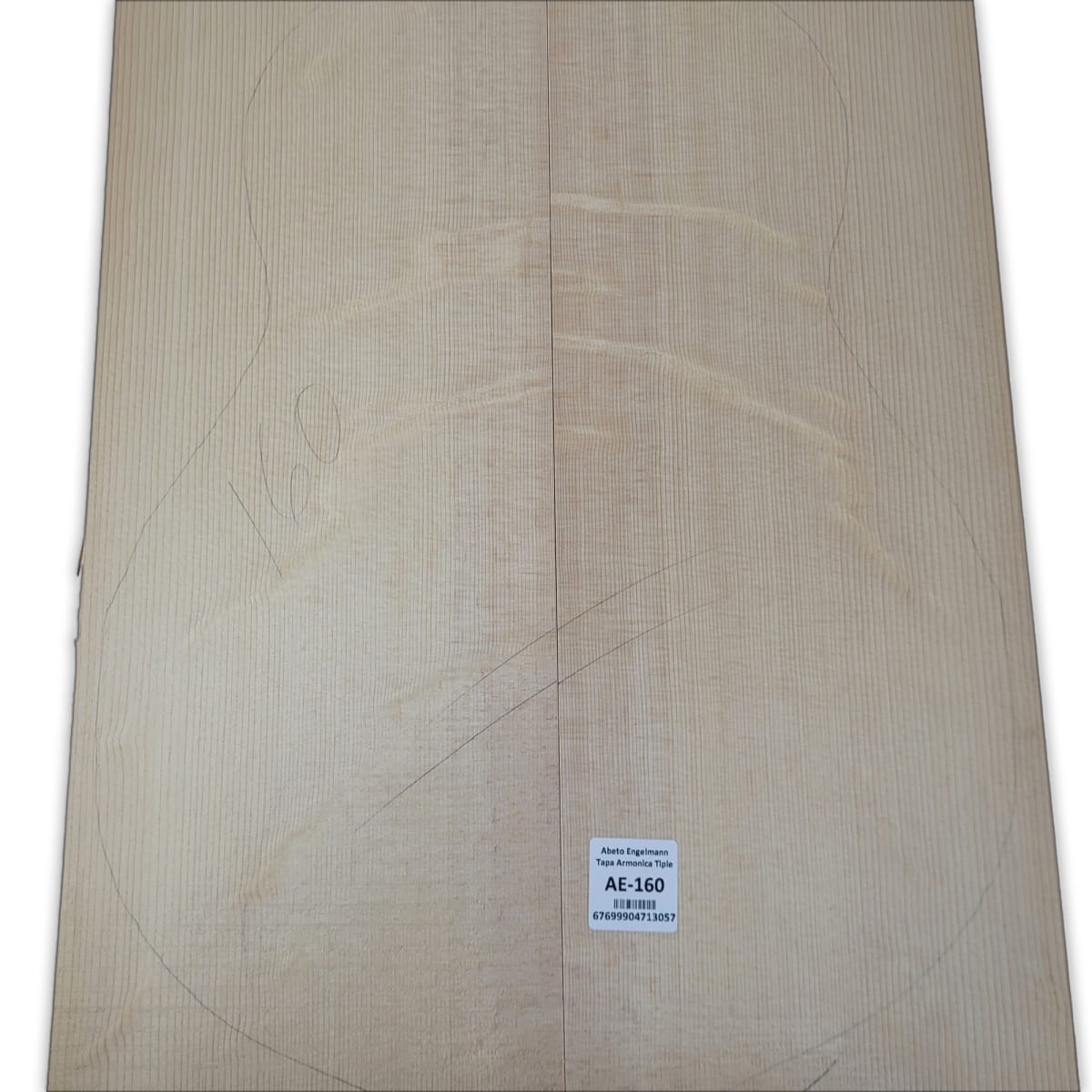 Tapa Armonica AE-160 de Abeto Engelmann Especial AAA Garra de Oso para Tiple10